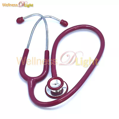 Maroon Lightweight Dual Head Stethoscope For Adult Or Child Doctor Nurse Medical • $10.30