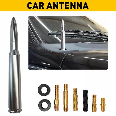 Bullet Car Roof Antenna Aerial Mast Whip Signal Amplified Stereo Radio Universal • $14.02