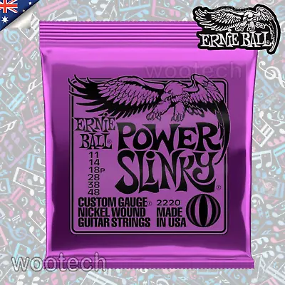 Ernie Ball 2220 Power Slinky 11-48 Electric Guitar Strings *BRAND NEW* Purple • $12.69