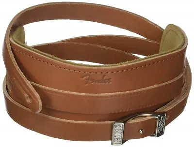 NEW Fender Super Deluxe Vintage-Style Leather Strap - NATURAL #099-0664-021 • $28.03