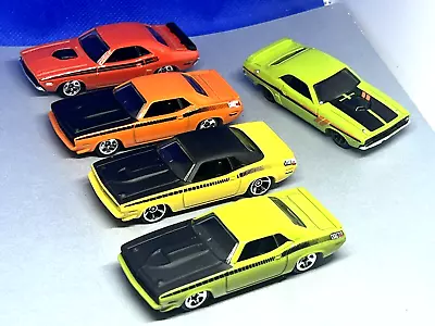 Hot Wheels Mopar Lot  Of 5 Loose Cars '70 Plymouth AAR Cuda '71 Dodge Challenger • $8.50