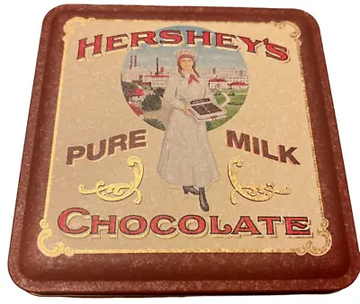 Hershey Chocolate Tin Pure Milk Collectors Tin Box #2 VTG 1992 EMPTY Collectible • $2.99