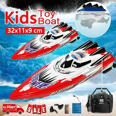 Remote Control Boat Remote Control Motor Red Boat Children Racing Boat Toy Gift • $28.99