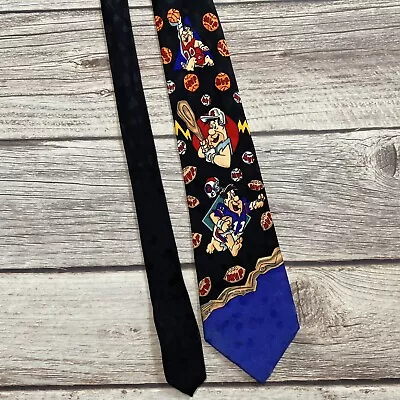 Fred Flintstone Vintage 1993 Sports MVP Hanna Barbera Men's Neck Tie 100% Silk • $9.99