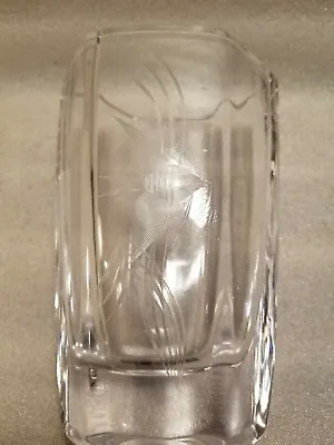 Medium Vintage Kosta Boda Crystal Etched Vase Goldfish MCM   • $27.99