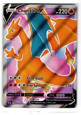 $7 • Buy Pokemon Charizard V SWSH050 Black Star Promo SEALED!!