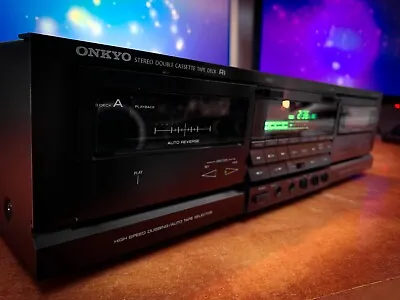 ONKYO TA-RW470 🌈MINT & RaRe🌈 Vintage Stereo Double Cassette Deck • $1299