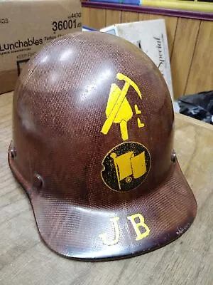 Vtg MSA Skullgard Fiber Glass Miners Construction Helmet Hard Hat W/Suspension` • $99.95