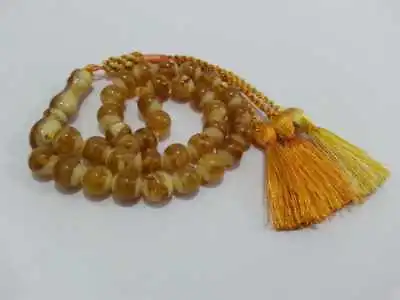 Poland Kahraman Amber Dust 33 Islamic Prayer Beads Misbah Tasbih Komboloi Rosary • $43