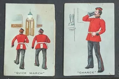 Cig.cards.w+f Faulkner 1899 Military Terms 2 Scarce Cards • £10