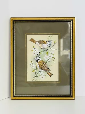 £32.28 • Buy Vintage J.&J.Cash Ltd - Cashs Woven (Silk) Picture - Wild Birds - Crested Tits