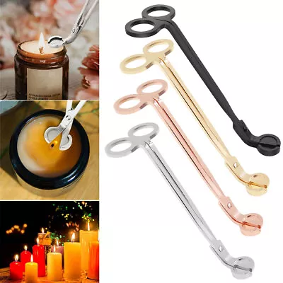 Candle Wick Oil Lamp Stainless Steel Scissors Trim Trimmer Cutter Solid Durable • £5.89