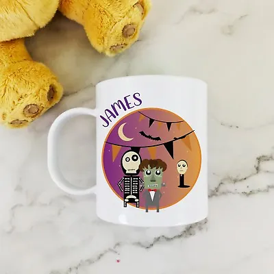 £10.99 • Buy Personalised Monsters Plastic Mug Children's Halloween Gift Juice Cup Any Name