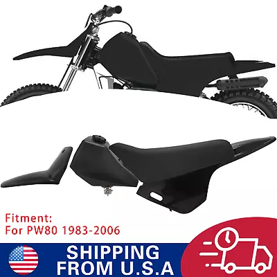 PW80 Plastics KitPit Bike Dirt Bike Plastics For Yamaha PW80 1983-2006 Black • $80.99