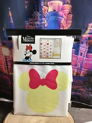 $25.95 • Buy Disney Minnie Mouse Shower Curtain 72 X 72 -brand New 