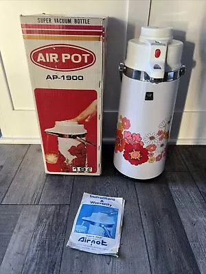 Vintage Air Pot Tea Coffee Dispenser FLOWER Retro Vacuum AP-1900 Super Vacuum • $26.99