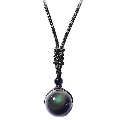 1pcs Magnetic Therapys Obsidian Necklace Rainbow Eye Obsidian Necklace • $7.28