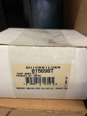 NEW Mercury - Part# 815698t Oil Pump Nib Nos • $69