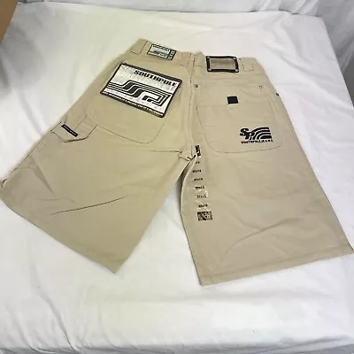 NWT - SOUTHPOLE Carpenter Khaki Tan Denim Jeans Shorts - Baggy • $39.99