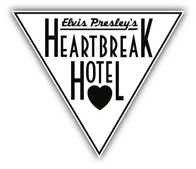 Elvis Presley's Heartbreak Hotel Car Bumper Sticker Decal - 3'' 5'' Or 6'' • $3.50