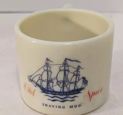 Vintage Early American Shulton Inc. Old Spice Barber Glass Shaving Mug Cup • $14.95