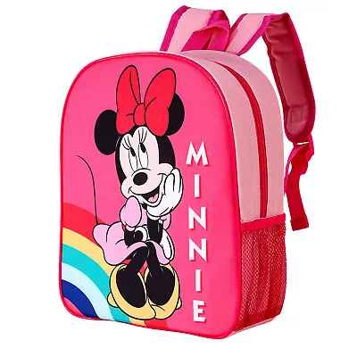 Minnie Mouse Kids Childrens Backpack School Rucksack Travel Bag Boys Girls • £11.99