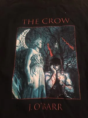 James J O’Barr  THE Crow Horror Movie Vintage T Shirt XL Comic 1994 • $269.99