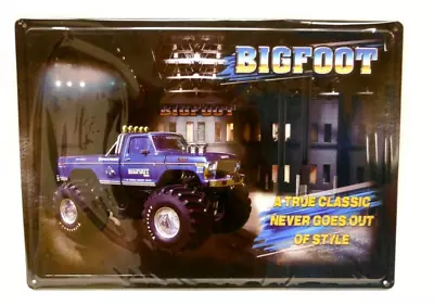 Bigfoot 4x4 The Original Monster Truck Embossed Metal Wall Decor 17  X 12  New • $25