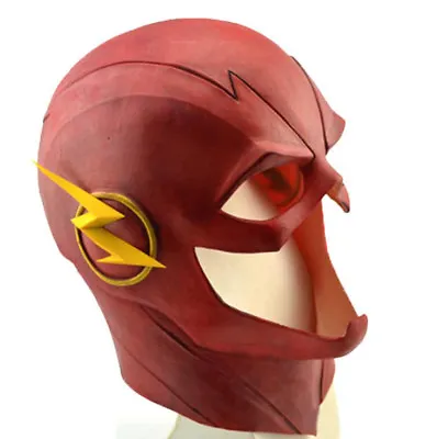 The Flash Mask The Flash 2 Movie Prop Deluxe Halloween Full Head Latex Mask • £12.99