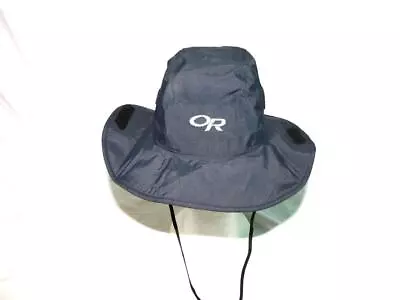OR Outdoor Research M Black GoreTex Seattle Sombrero Rain Hat Chin Strap Md • $19.99