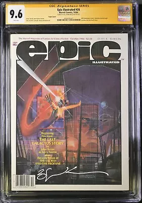 Epic Illustrated #26 CGC 9.6 Signed By Sienkiewicz TRIPLE COVER! Byrne Galactus! • $825