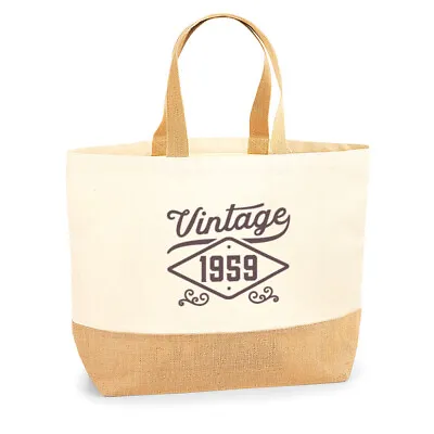 65th Birthday Vintage Gift Women’s Ladies Shopping Bag Present Tote Idea • £12.95