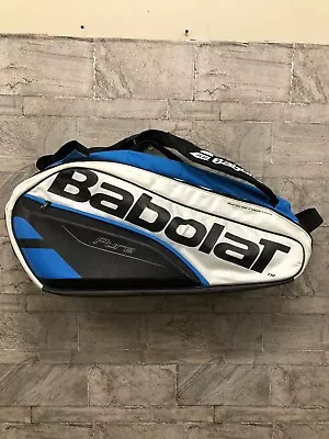 Babolat Pure Play Tennis Racquet 6 Pack Carrying Bag Blue White Black • $54.99