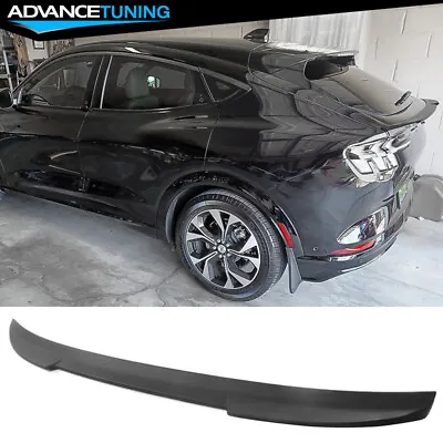 Fits 21-23 Ford Mustang Mach-E Matte Black Rear MID Trunk Spoiler Wing Lip - ABS • $59.99