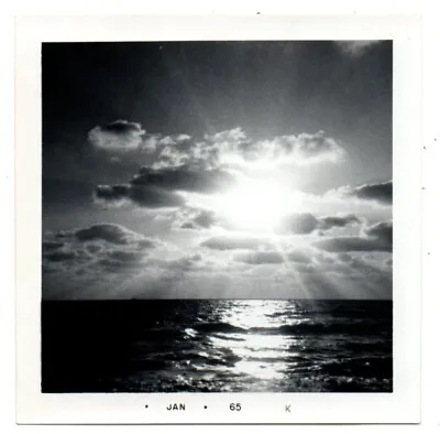 Sunrise Sunset Shining Through Clouds Light Unusual Sky Vintage Snapshot Photo • $7.50