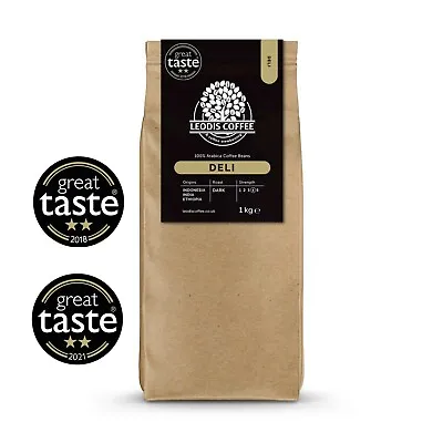 £18.99 • Buy Freshly Roasted Coffee Beans  -  1kg Roasted Coffee Deli 100% Arabica Award Win