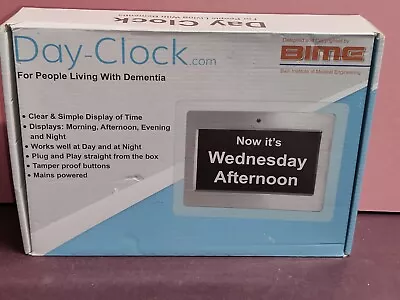 Digital Day Calendar Clock For Memory Loss Elderly Seniors Dementia Alzheimer's • £19.99