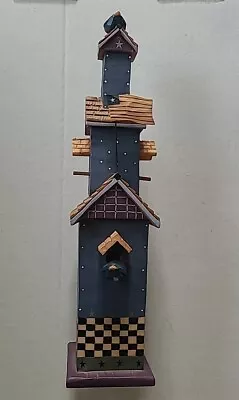 1999 Williraye Studio Primitive Folk Art Patriotic Bluebird Birdhouse WW4201 (W7 • $39.99