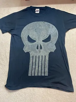 The Punisher T-Shirt Skull Official Marvel Comics Black Size Small • £8.99