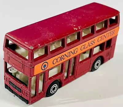 Matchbox MI-017 London Bus Leyland Titan RED / CORNING GLASS CENTER  Diecast Toy • $6.99