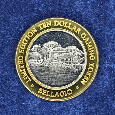 $25.99 • Buy Bellagio Las Vegas Casino $10 Gaming Token  .999 Silver Limited Edition