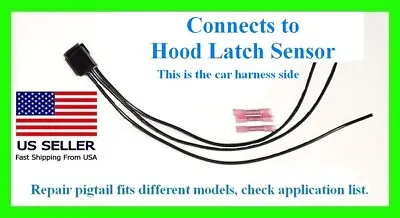 Fits Chevy GMC Hood Latch Ajar Sensor Connector Pigtail Plug Alarm Wires Harness • $24.99