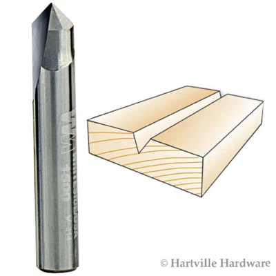 $17.12 • Buy Whiteside #1500 V Groove 90 -Degree Included Angle Router Bit - 1/4  Shank Dia