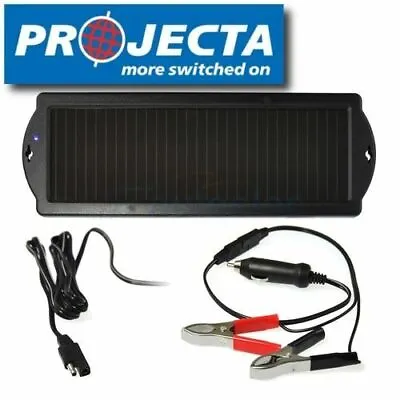 $37.21 • Buy Projecta Spa100 12V 1.5W Solar Panel Portable Trickle Volt Car Battery Charger