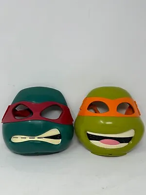 Teenage Mutant Ninja Turtle Mask Raphael Red & Orange Bandana Toy  Cosplay Fun • $25.59