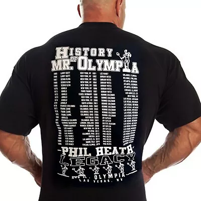 2016 History Of Mr Olympia Phil Heath Bodybuilding Fitness Gym Workout T-Shirt • $12.95