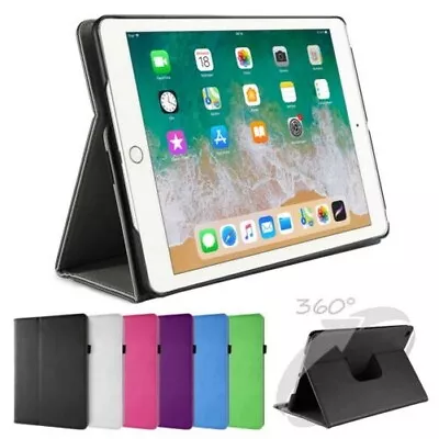 360° Swivel Deluxe Protective Case IPAD 2017/2018 Smart Leather Cover Case Film • £16.24