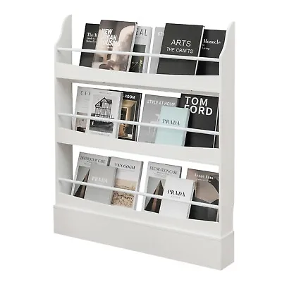 3 Tier Kids Baby Bookshelf Magazine Rack Book Storage Display Organizer Holder • £35.95