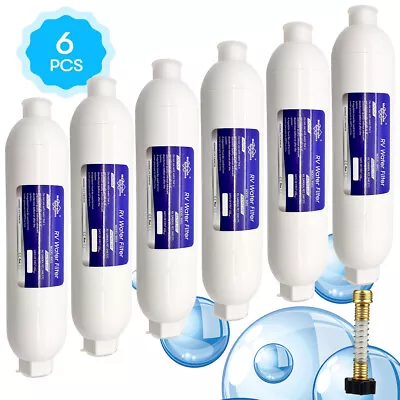 6xRV Inline/Marine Water Filter W/1xFlexible Hose ProtectorF GardeningCampers • $39.99