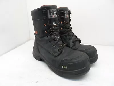 HELLY HANSEN Men's 8  INSULATED CTCP HHS202022 WORK BOOTS Black Size 8M • $37.49